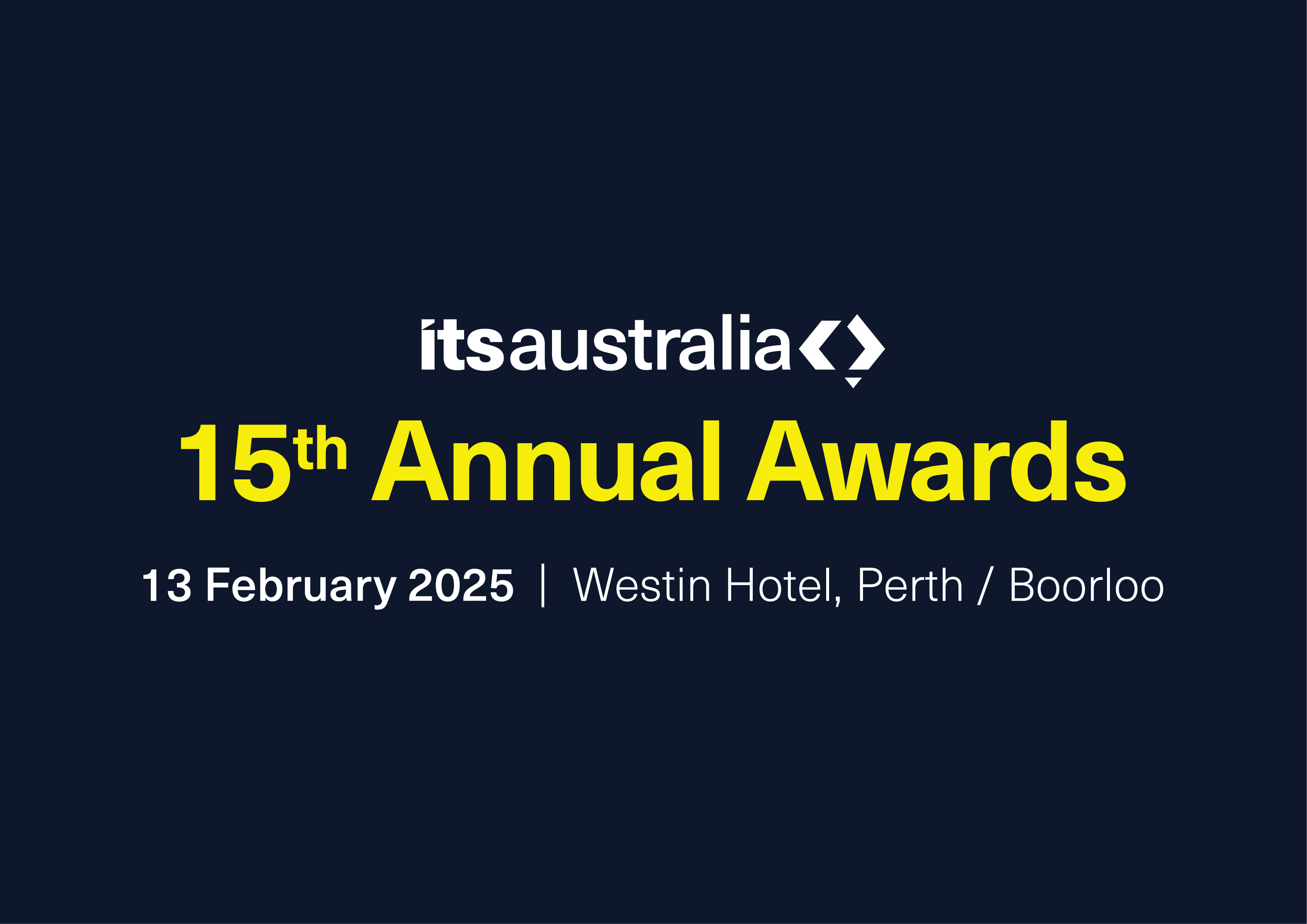 ITSA 15th Awards CMYK D Positive Blue Bground White Yellow Logo2